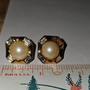 Monet Vintage Clipon Earrings Clip